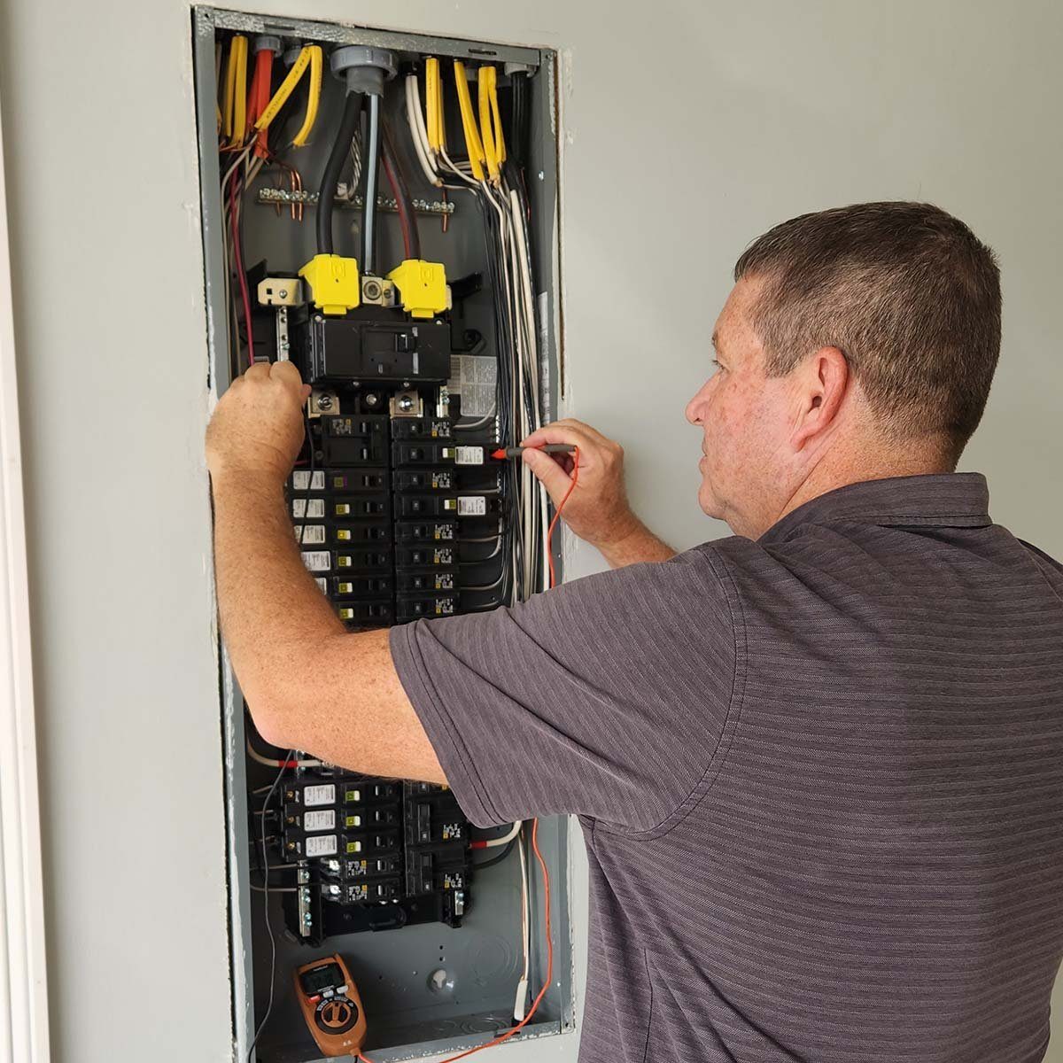 Testing an electrical panel